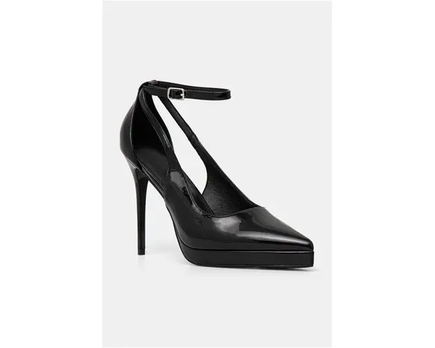 Answear Lab pantofi cu toc culoarea negru