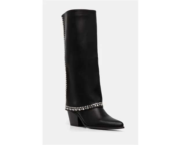 Answear Lab cizme femei, culoarea negru, cu toc drept