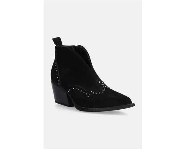 Answear Lab cizme femei, culoarea negru, cu toc drept, izolare usoara