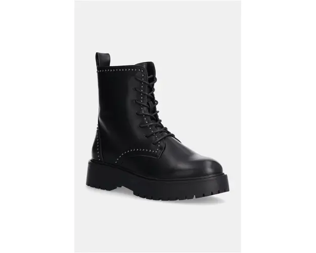 Answear Lab botine femei, culoarea negru, cu platforma, izolare usoara