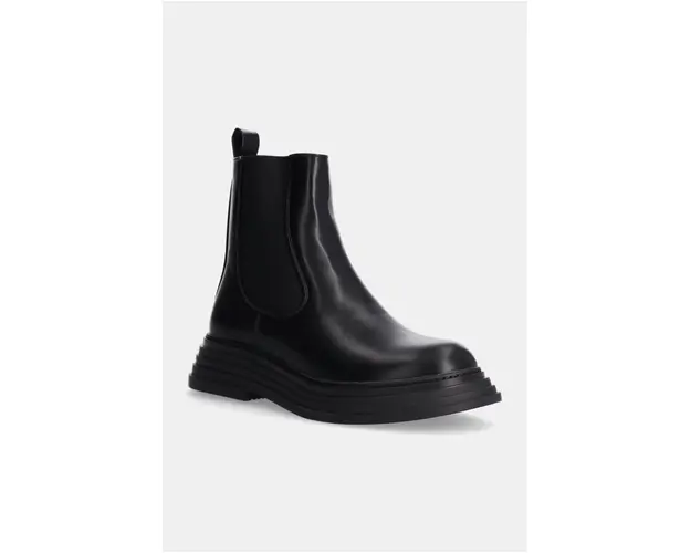 Answear Lab cizme femei, culoarea negru, cu platforma, izolare usoara