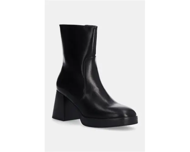 Answear Lab botine femei, culoarea negru, cu toc drept, izolare usoara