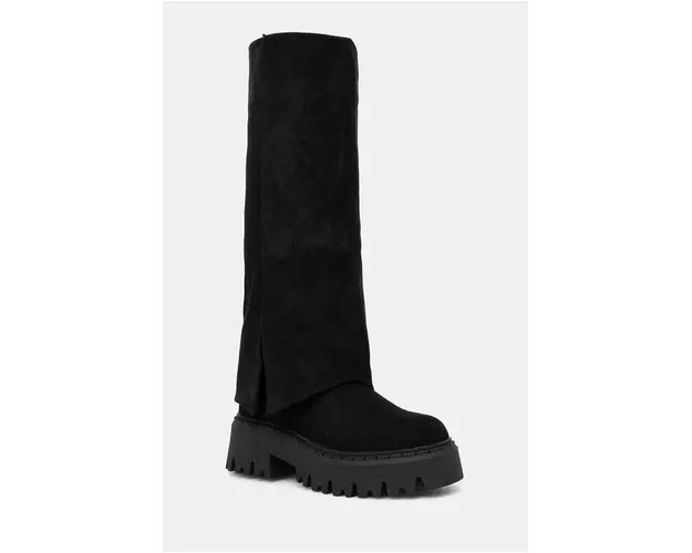Answear Lab cizme femei, culoarea negru, cu platforma