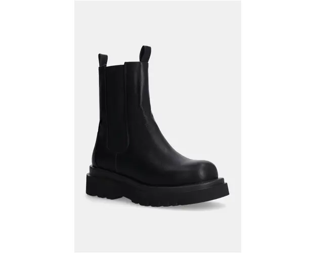 Answear Lab botine femei, culoarea negru, cu platforma