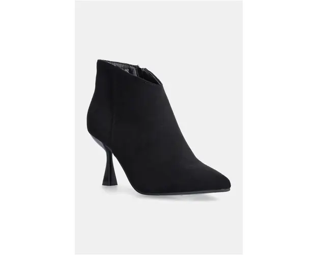 Answear Lab botine femei, culoarea negru, cu toc cui