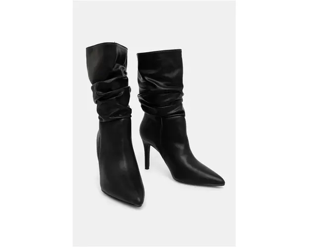 Answear Lab botine femei, culoarea negru, cu toc cui