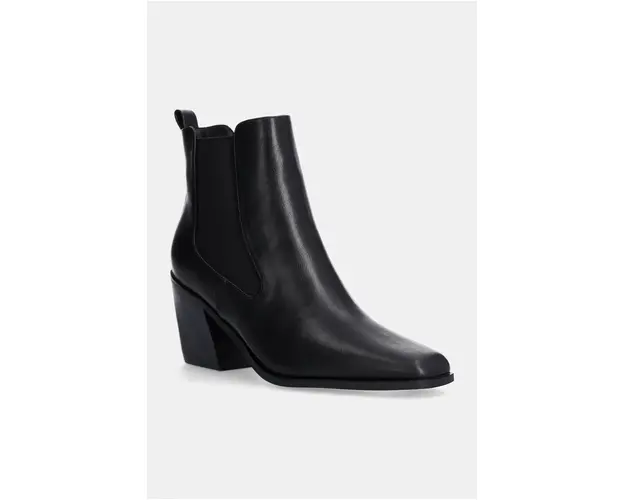 Answear Lab botine femei, culoarea negru, cu toc drept