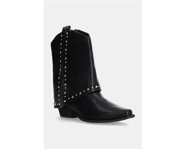 Answear Lab botine femei, culoarea negru, cu toc drept