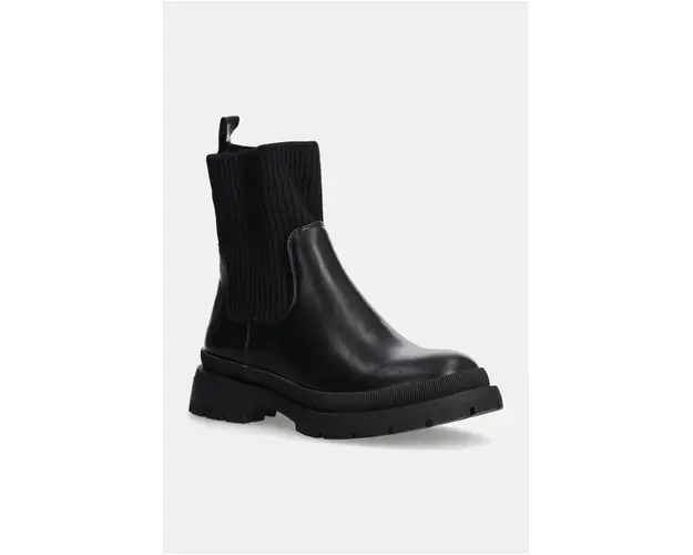 Answear Lab cizme femei, culoarea negru, cu platforma