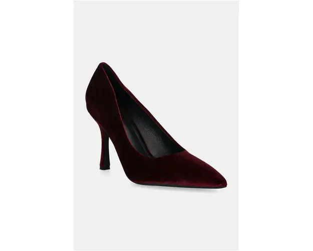 Answear Lab pantofi cu toc culoarea bordo