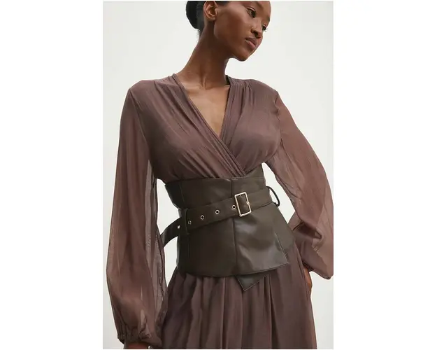 Answear Lab curea femei, culoarea maro