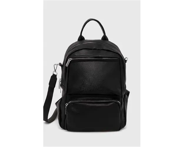 Answear Lab rucsac femei, culoarea negru, mic, neted