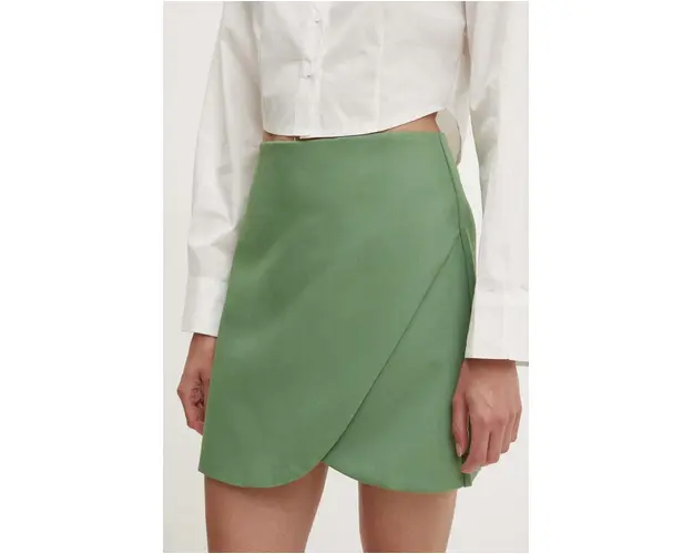 Answear Lab fusta culoarea verde, mini, creion