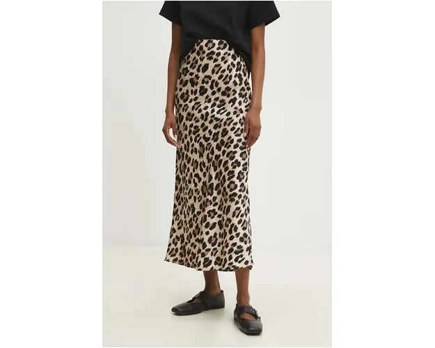 Answear Lab fusta culoarea bej, maxi, creion