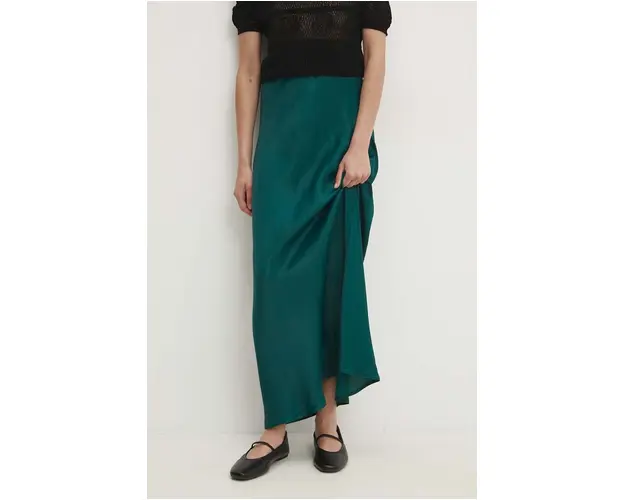 Answear Lab fusta culoarea verde, maxi, drept