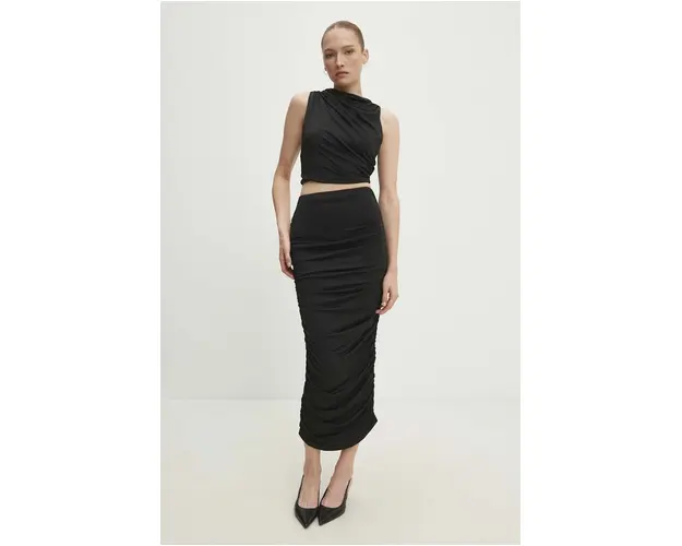 Answear Lab fusta culoarea negru, maxi, creion