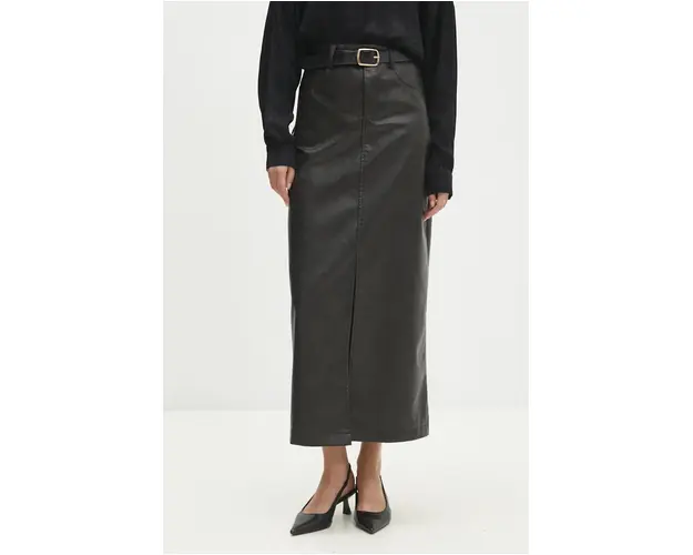 Answear Lab fusta culoarea negru, maxi, drept