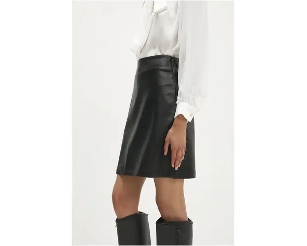 Answear Lab fusta culoarea negru, mini, drept