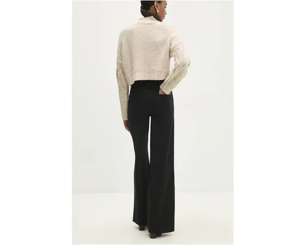 Answear Lab jeansi femei, culoarea negru