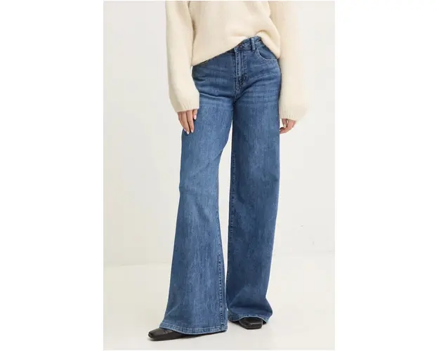 Answear Lab jeansi femei, culoarea albastru marin