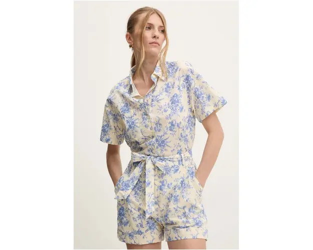 Answear Lab salopeta din bumbac bumbac, cu guler