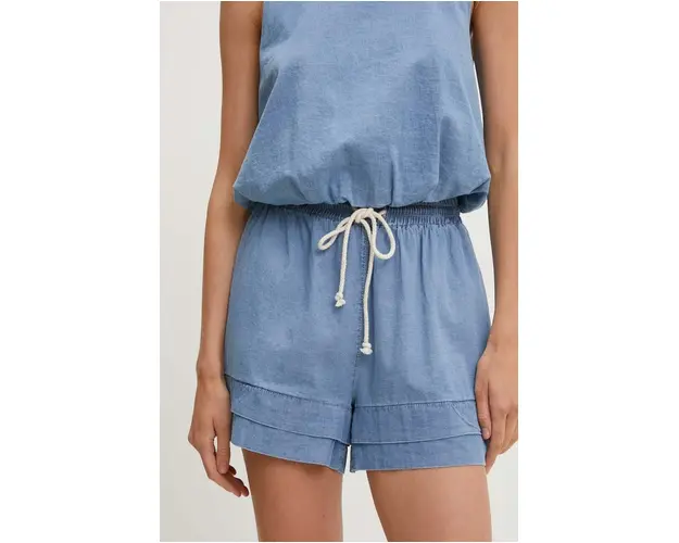 Answear Lab pantaloni scurti jeans femei, neted, high waist