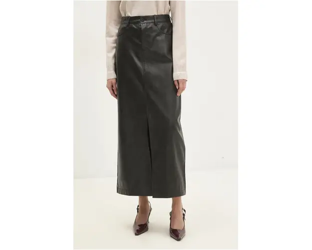 Answear Lab fusta culoarea maro, maxi, creion