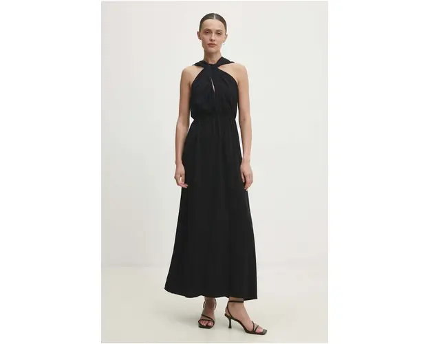 Answear Lab rochie culoarea negru, maxi, drept