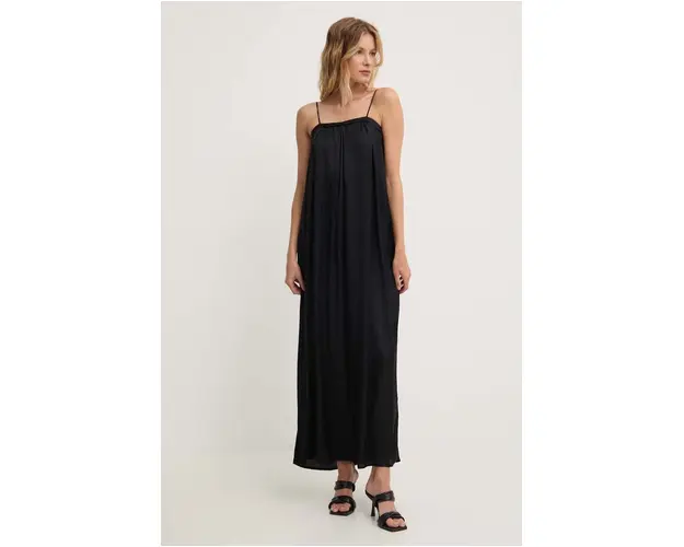 Answear Lab rochie culoarea negru, maxi, drept