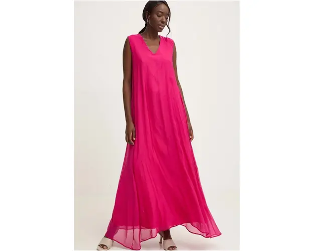 Answear Lab rochie culoarea roz, maxi, evazati