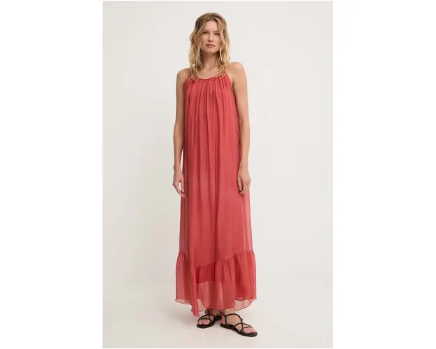 Answear Lab rochie culoarea rosu, maxi, evazati