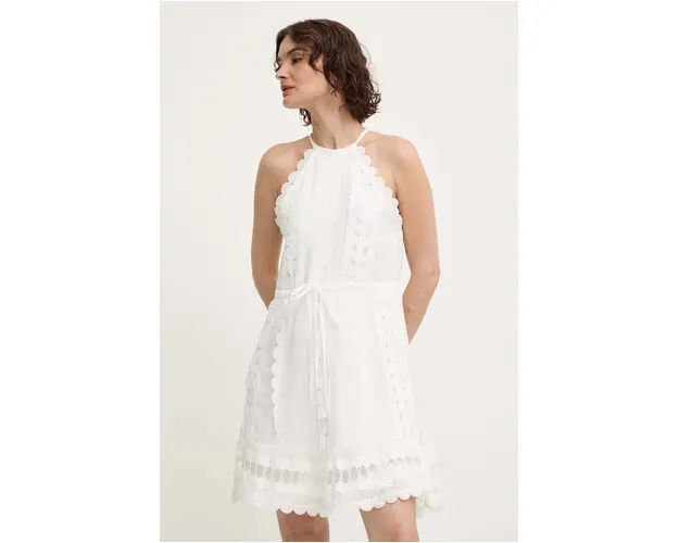 Answear Lab rochie culoarea alb, mini, evazati