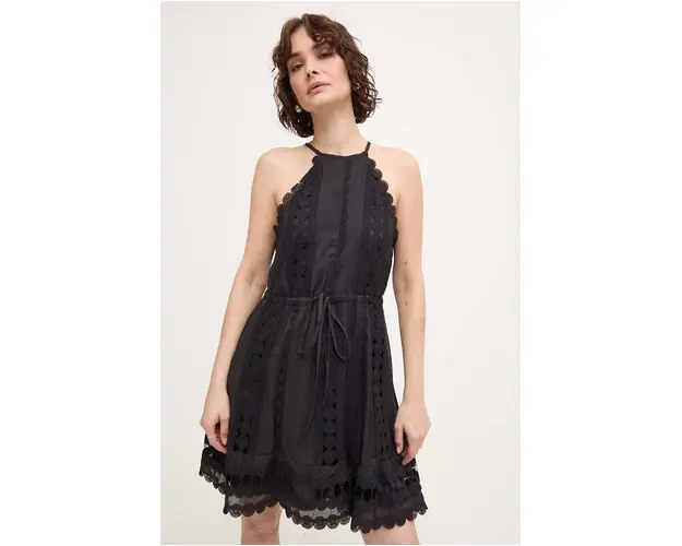 Answear Lab rochie culoarea negru, mini, evazati