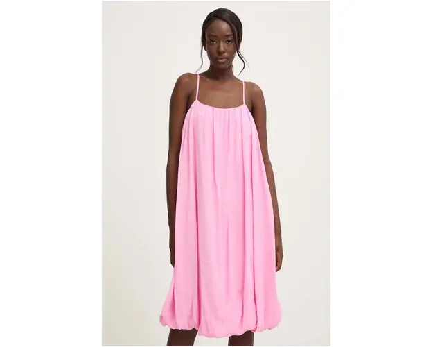 Answear Lab rochie culoarea roz, mini, evazati