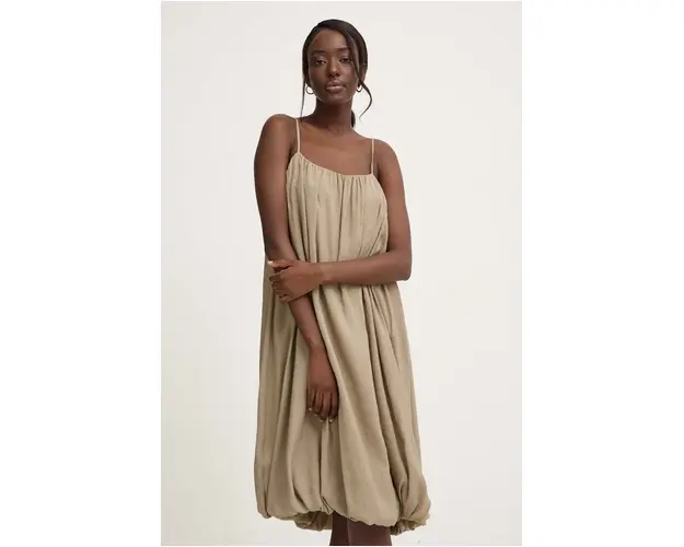 Answear Lab rochie culoarea verde, mini, evazati