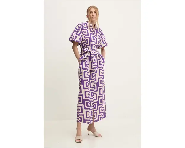 Answear Lab rochie culoarea violet, maxi, drept