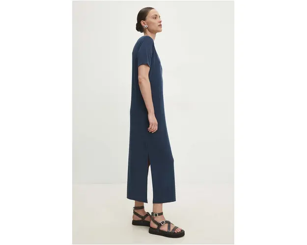 Answear Lab rochie culoarea negru, midi, drept