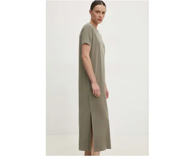 Answear Lab rochie culoarea verde, midi, drept