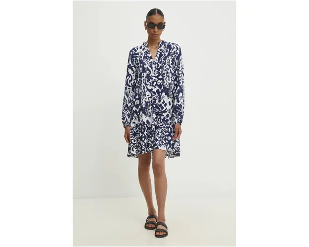 Answear Lab rochie culoarea albastru marin, mini, evazati