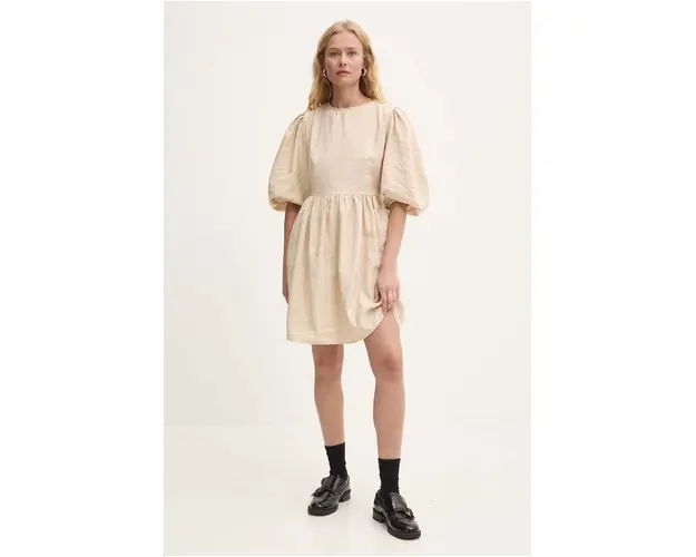 Answear Lab rochie culoarea bej, mini, evazati
