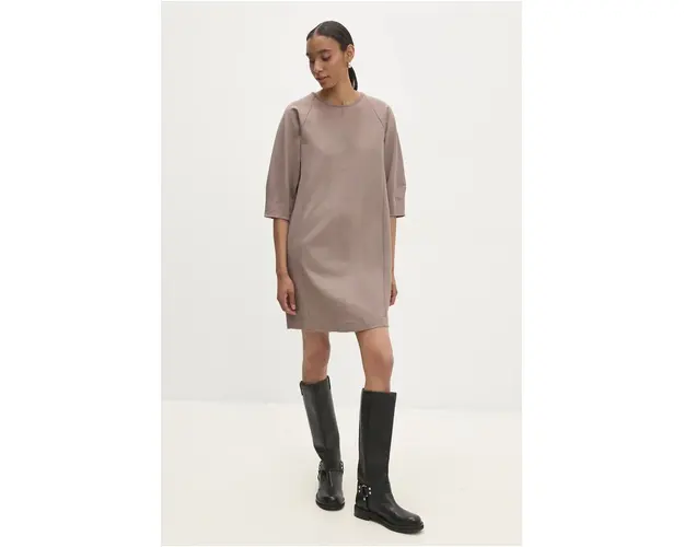 Answear Lab rochie culoarea maro, mini, drept