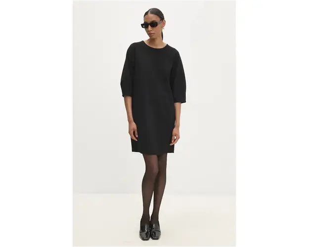 Answear Lab rochie culoarea negru, mini, drept