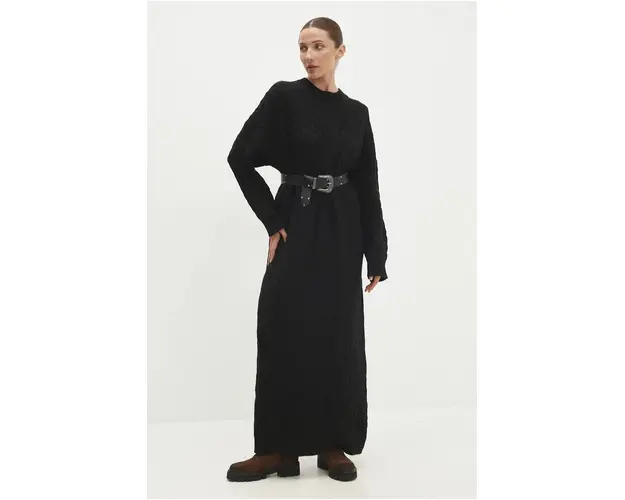 Answear Lab rochie culoarea negru, maxi, oversize