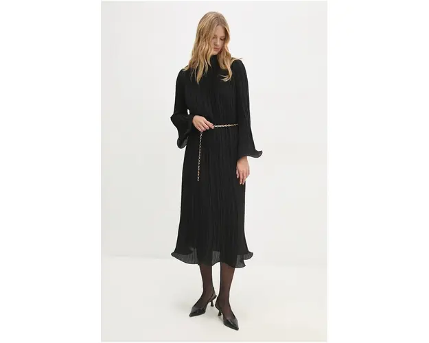 Answear Lab rochie culoarea negru, maxi, oversize