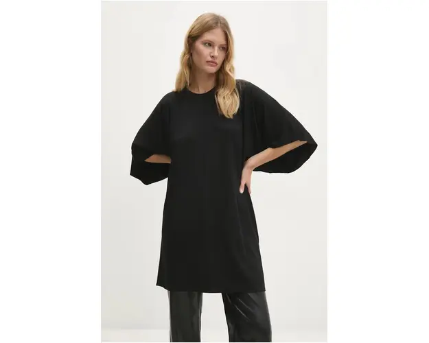 Answear Lab rochie culoarea negru, mini, oversize