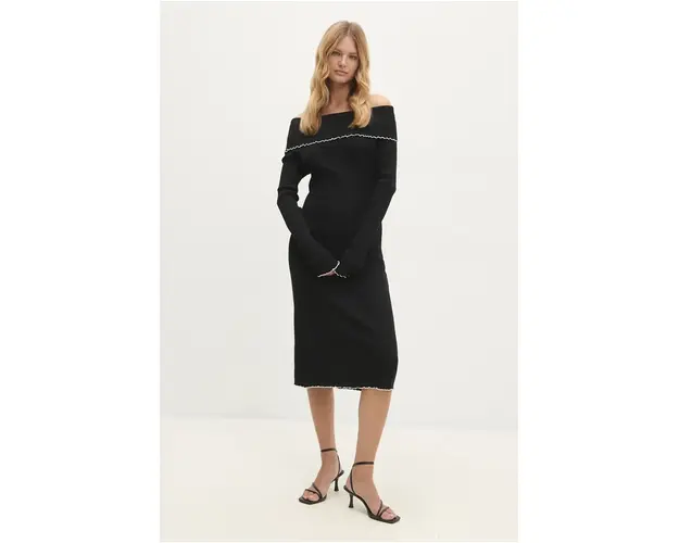 Answear Lab rochie culoarea negru, mini, mulata