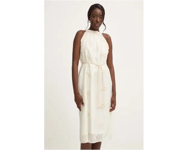 Answear Lab rochie culoarea bej, mini, evazati