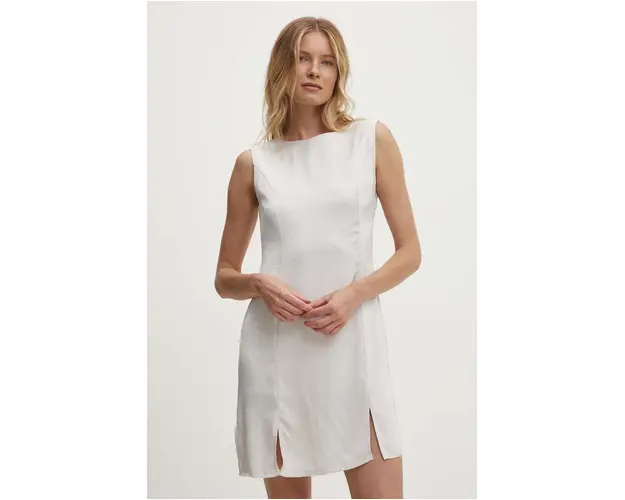 Answear Lab rochie culoarea alb, mini, evazati