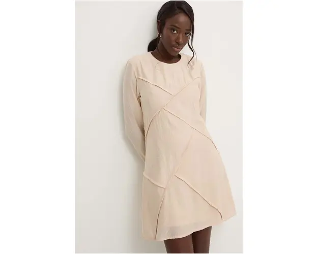 Answear Lab rochie culoarea bej, mini, drept