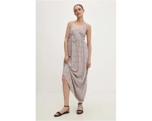 Answear Lab rochie culoarea roz, maxi, evazati